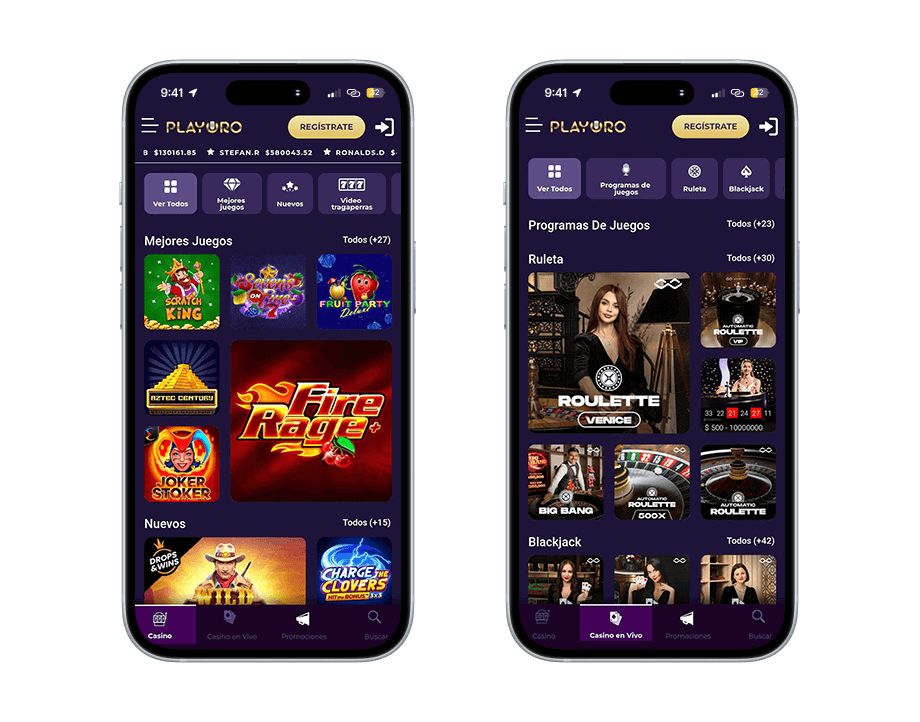 playoro casino vista previa movil 1