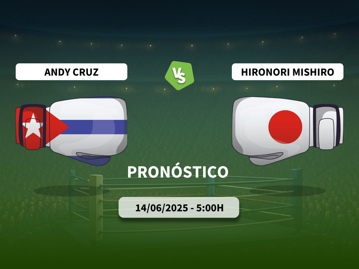 Pronóstico combate Andy Cruz vs Hironori Mishiro (14/06/2025)