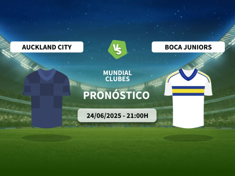 Pron&oacute;stico Auckland City vs Boca Juniors (24/06/2025)