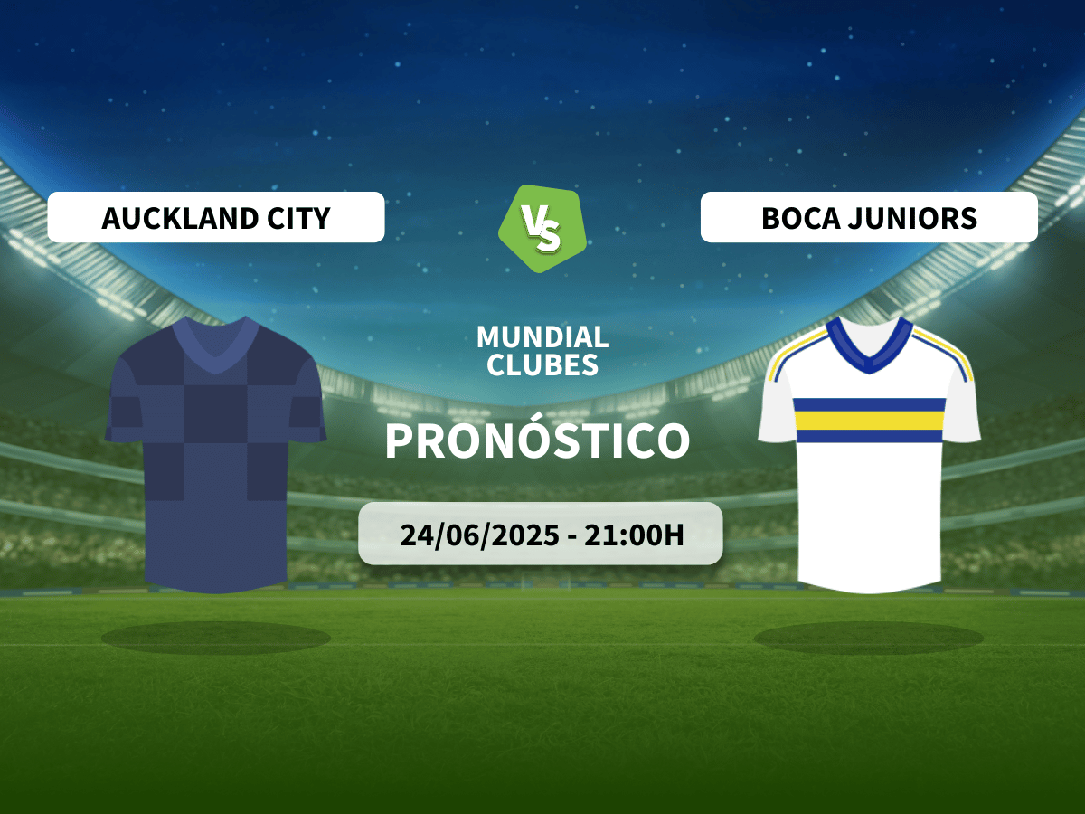 Pronóstico Auckland City vs Boca Juniors (24/06/2025)