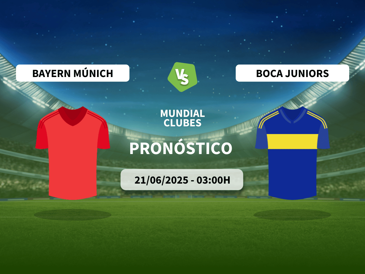 Pronóstico Bayern Múnich vs Boca Juniors (21/06/2025)