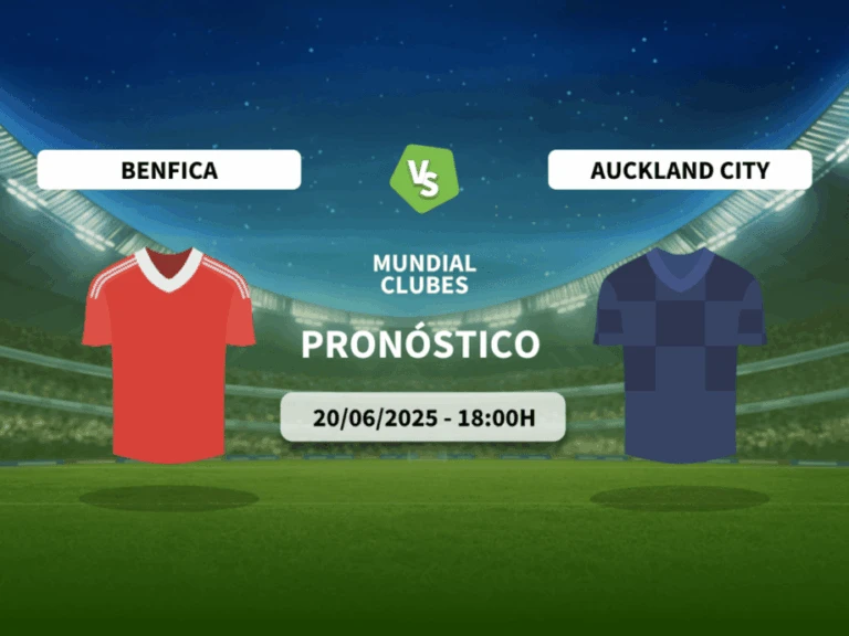 Pron&oacute;stico Benfica vs Auckland City (20/06/2025)