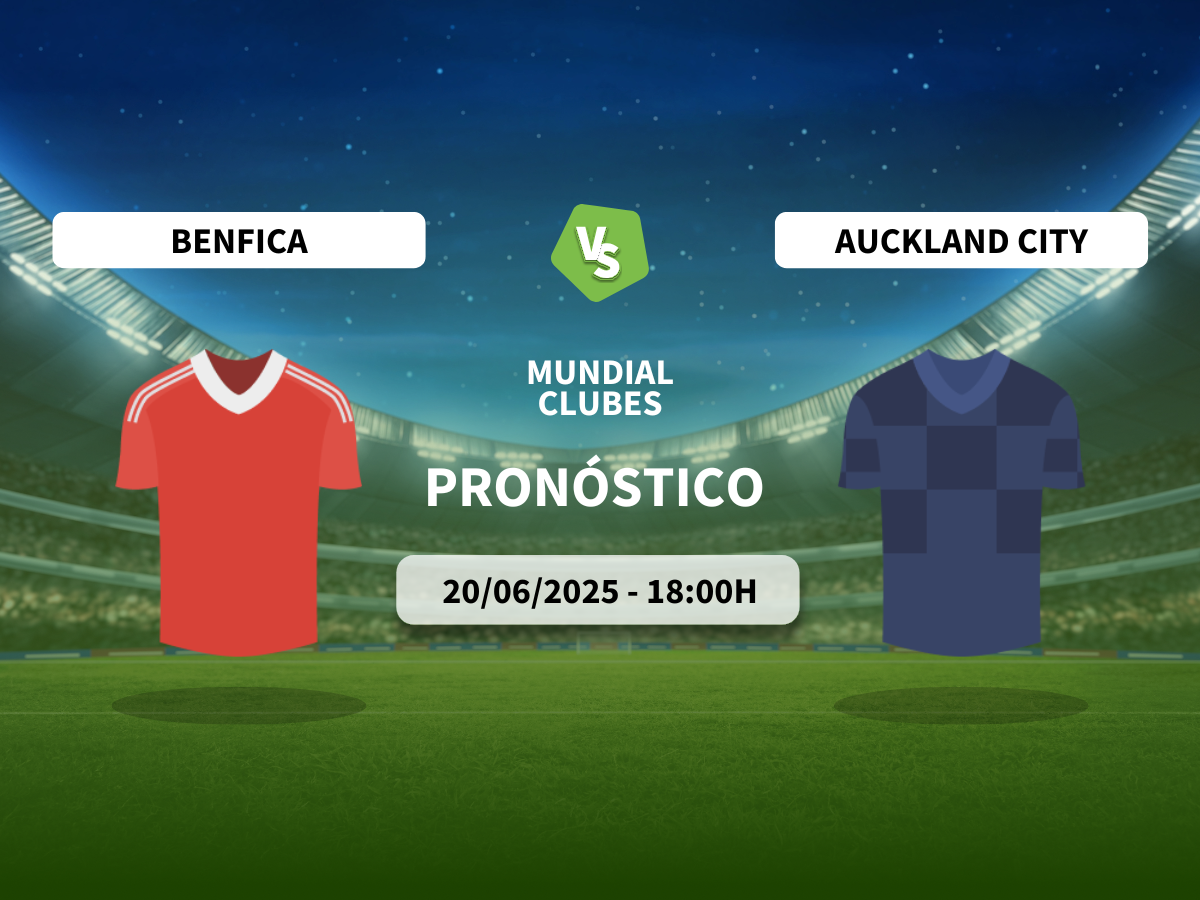 Pronóstico Benfica vs Auckland City (20/06/2025)