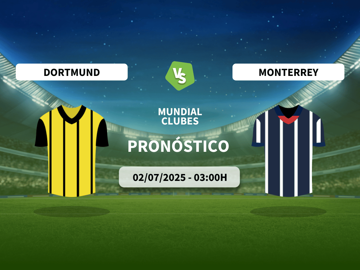 Pronóstico Borussia Dortmund vs Monterrey (02/07/2025)