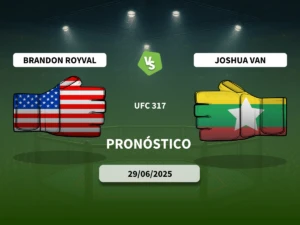 Pronóstico Brandon Royval vs Joshua Van UFC 317 (29/06/2025)