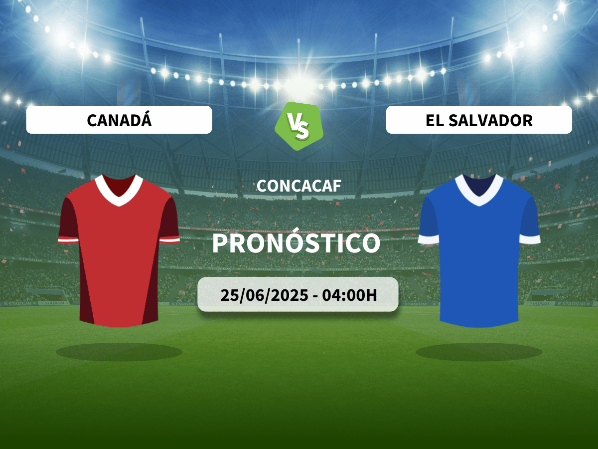 Pronóstico CONCACAF Canadá vs El Salvador (25/06/2025)