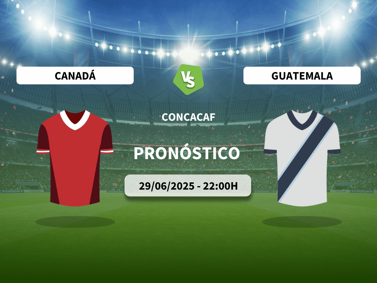 Pronóstico Canadá vs Guatemala (29/06/2025)