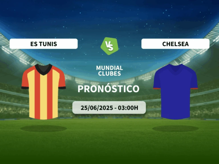 Pron&oacute;stico ES Tunis vs Chelsea (25/06/2025)