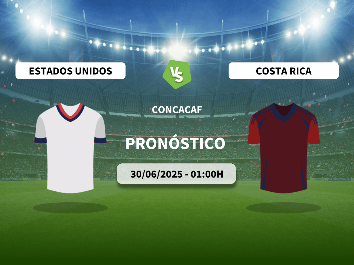 Pronóstico Estados Unidos vs Costa Rica (30/06/2025)