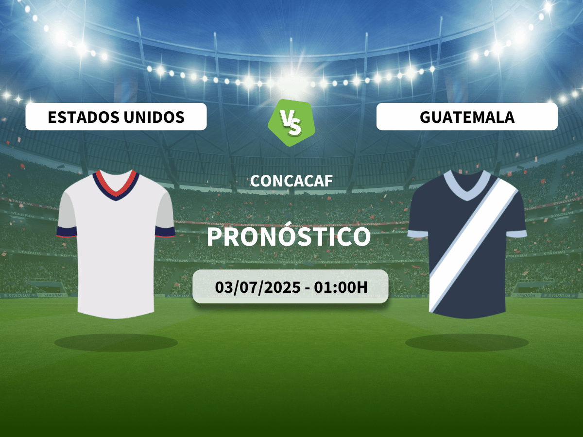 Pronóstico Estados Unidos vs Guatemala (03/07/2025)