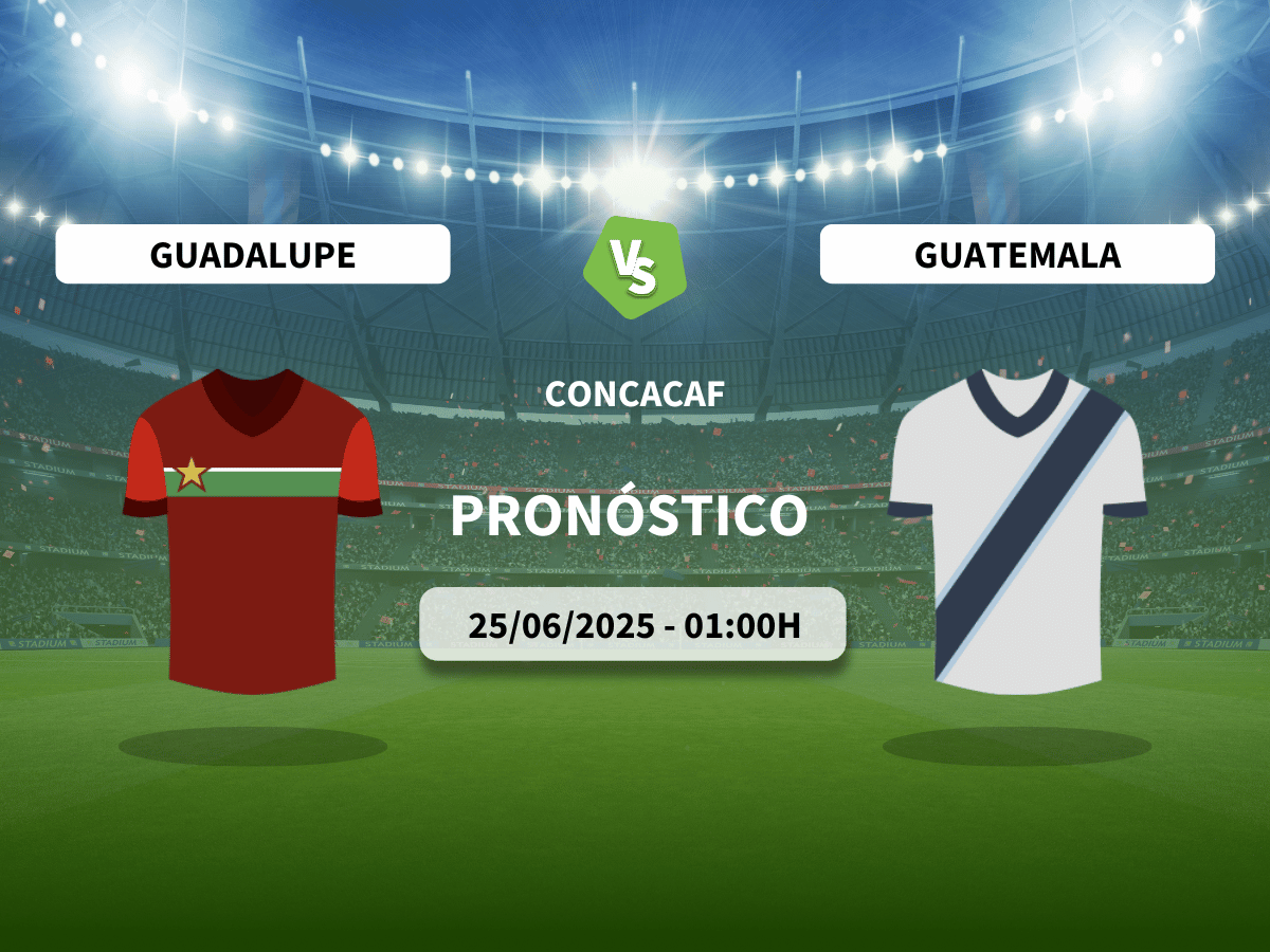 Pronóstico CONCACAF Guadalupe vs Guatemala (25/06/2025)