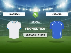 Pronóstico CONCACAF Honduras vs Curazao (25/06/2025)
