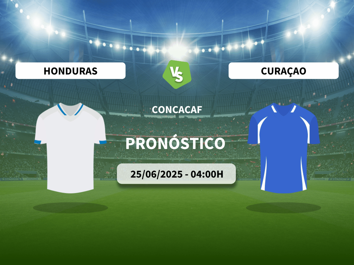 Pronóstico CONCACAF Honduras vs Curazao (25/06/2025)