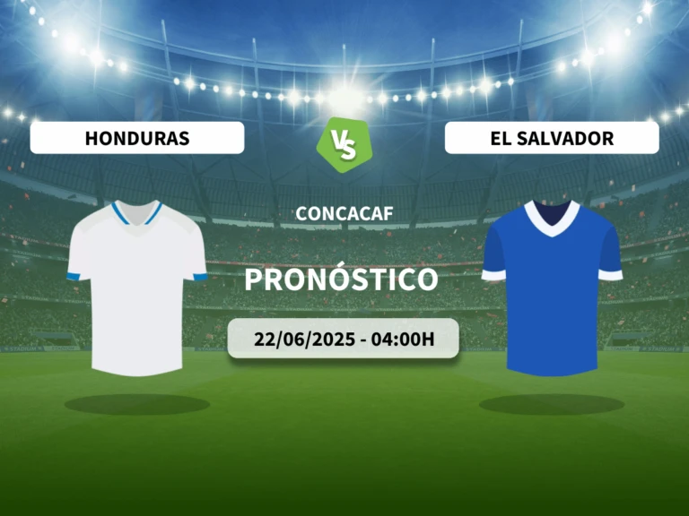 Pron&oacute;stico CONCACAF Honduras vs El Salvador (22/06/2025)