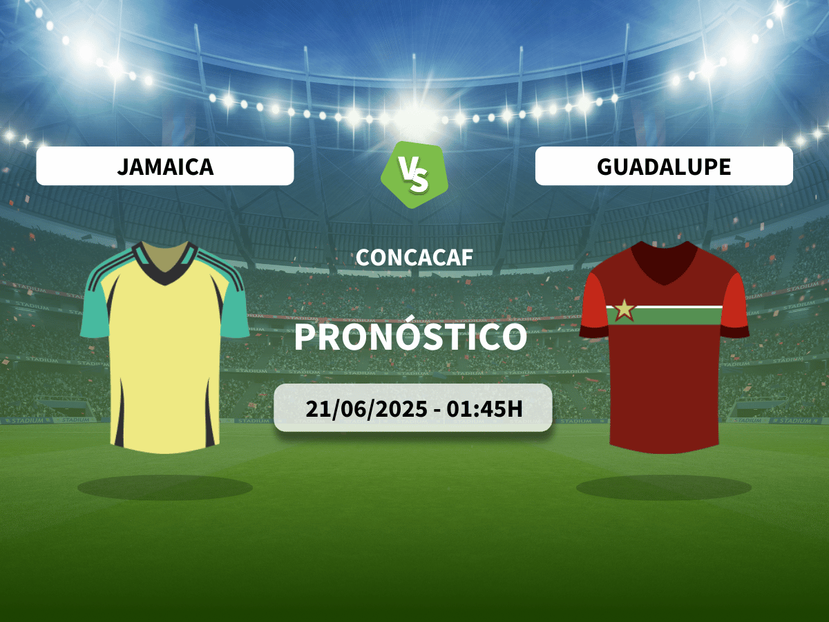 Pronóstico CONCACAF Jamaica vs Guadalupe (21/06/2025)