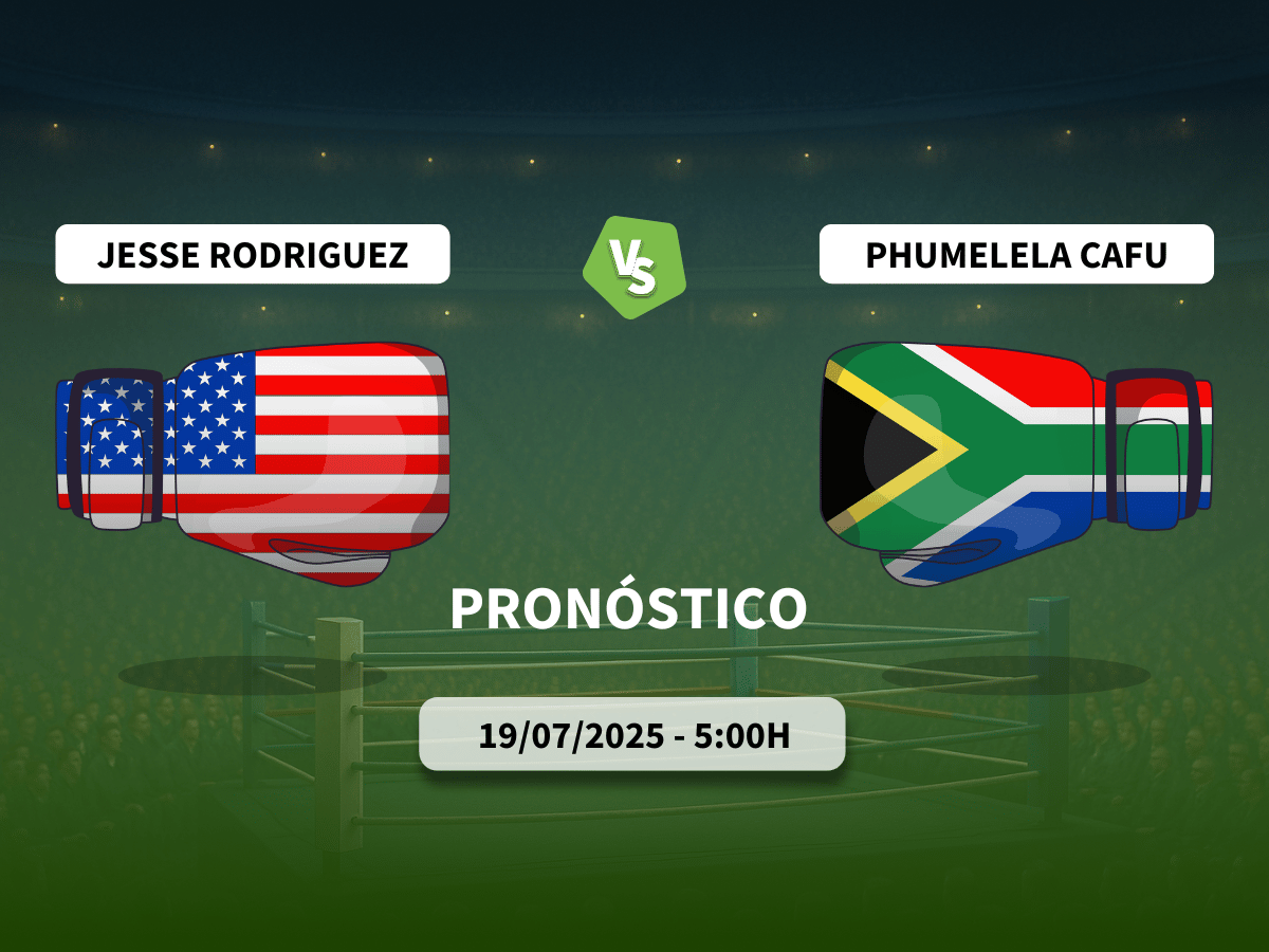 Pronóstico combate Jesse Rodriguez vs Phumelela Cafu (19/07/2025)