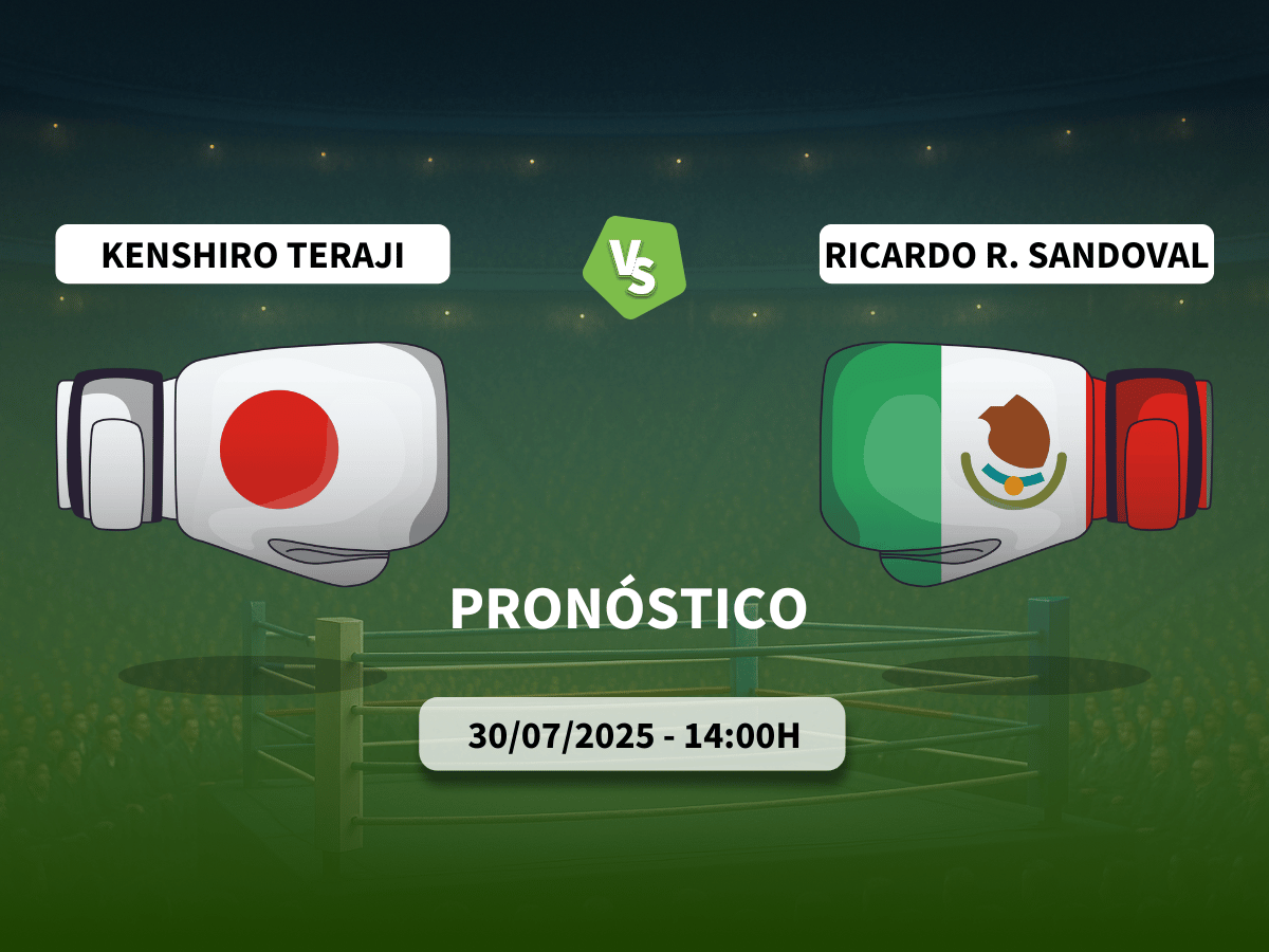 Pronóstico combate Kenshiro Teraji vs Ricardo Rafael Sandoval (30/07/2025)