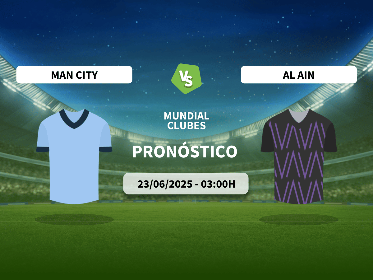 Pronóstico Manchester City vs Wydad Casabanca (23/06/2025)