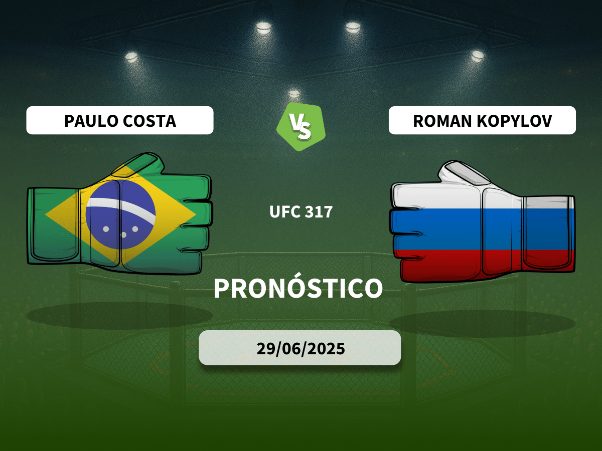pronostico paulo costa vs roman kopylov 29/06/25