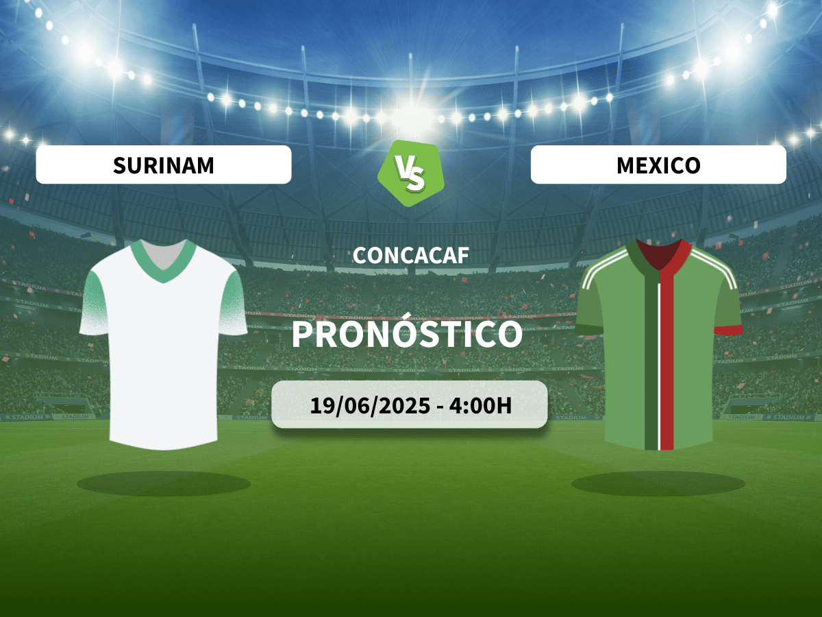 Pronóstico CONCACAF Surinam vs México (19/06/2025)