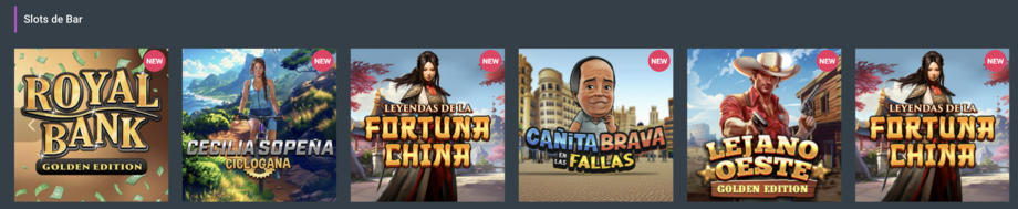 slots de bar en codere casino