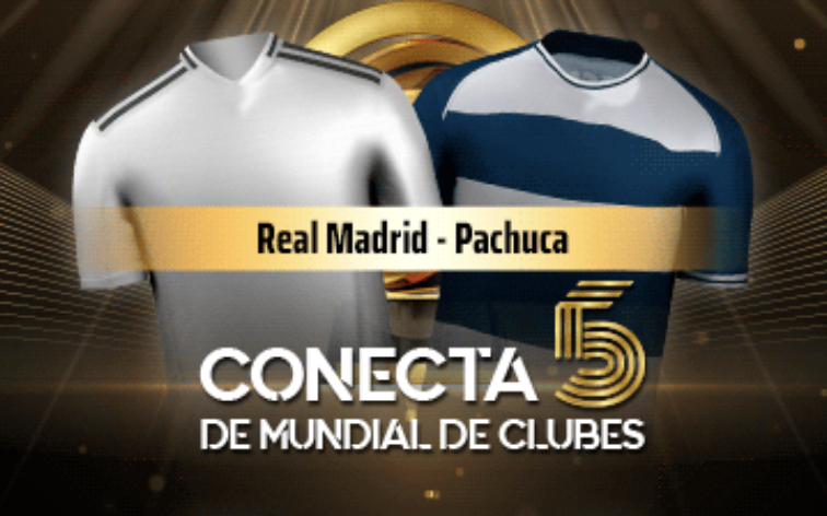sportium conecta 5 mundial de clubes 2025 real madrid pachuca