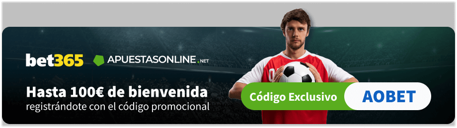 Código exclusivo AOBET ApuestasOnline bet365 Deportes