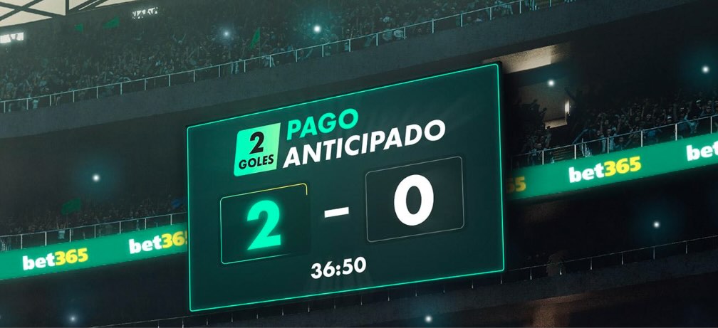 Imagen destacada oferta 2 goles de ventaja bet365