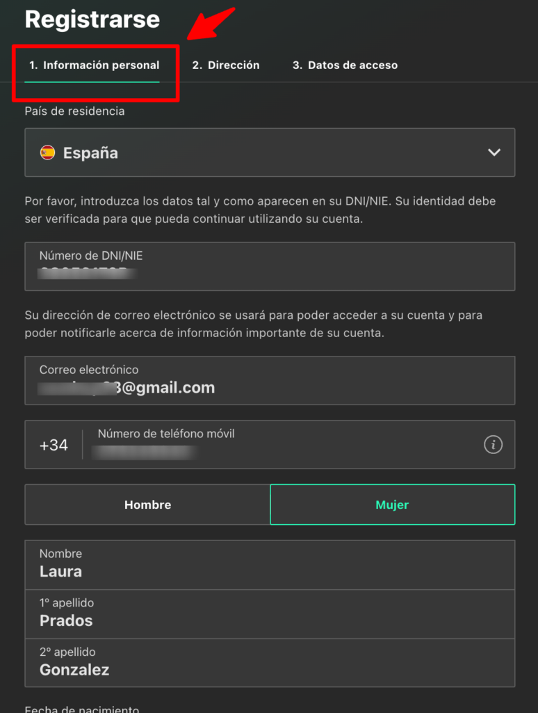 registro bet365 paso 2 info personal 1