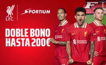 Imagen doble bono de bienvenida de apuestas en Sportium