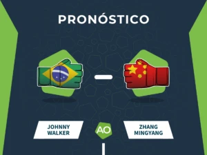 Prónostico combate Johnny Walker vs Zhang Mingyang - UFC 319