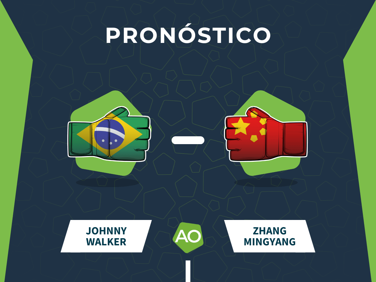 Prónostico combate Johnny Walker vs Zhang Mingyang - UFC 319