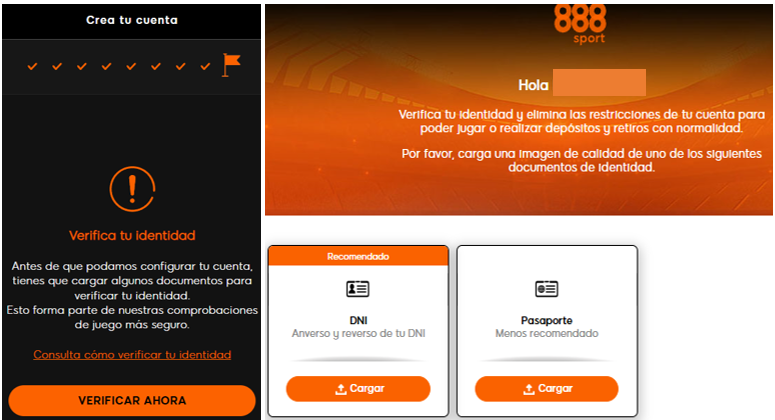 registro 888sport Paso 4