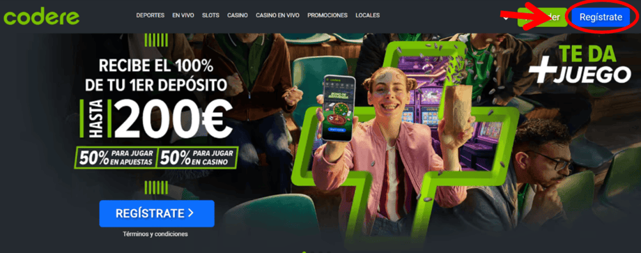 registro en codere paso 2