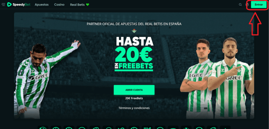 registro speedybet paso 2