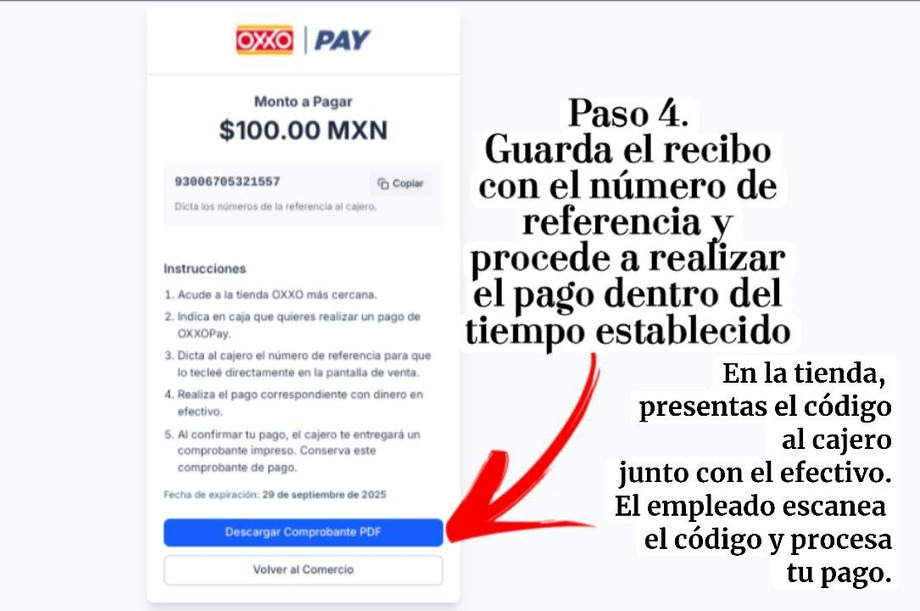 depósitos con oxxo pay paso 4