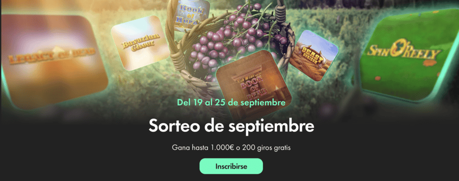 promocion bet365 casino giros gratis septiembre