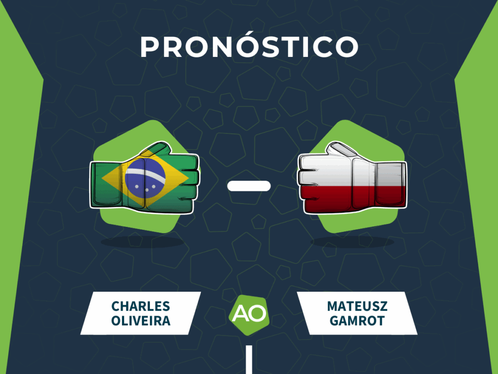 Pronóstico combate Charles Oliveira vs Mateusz Gamrot - UFC Fight Night (12/10/25)