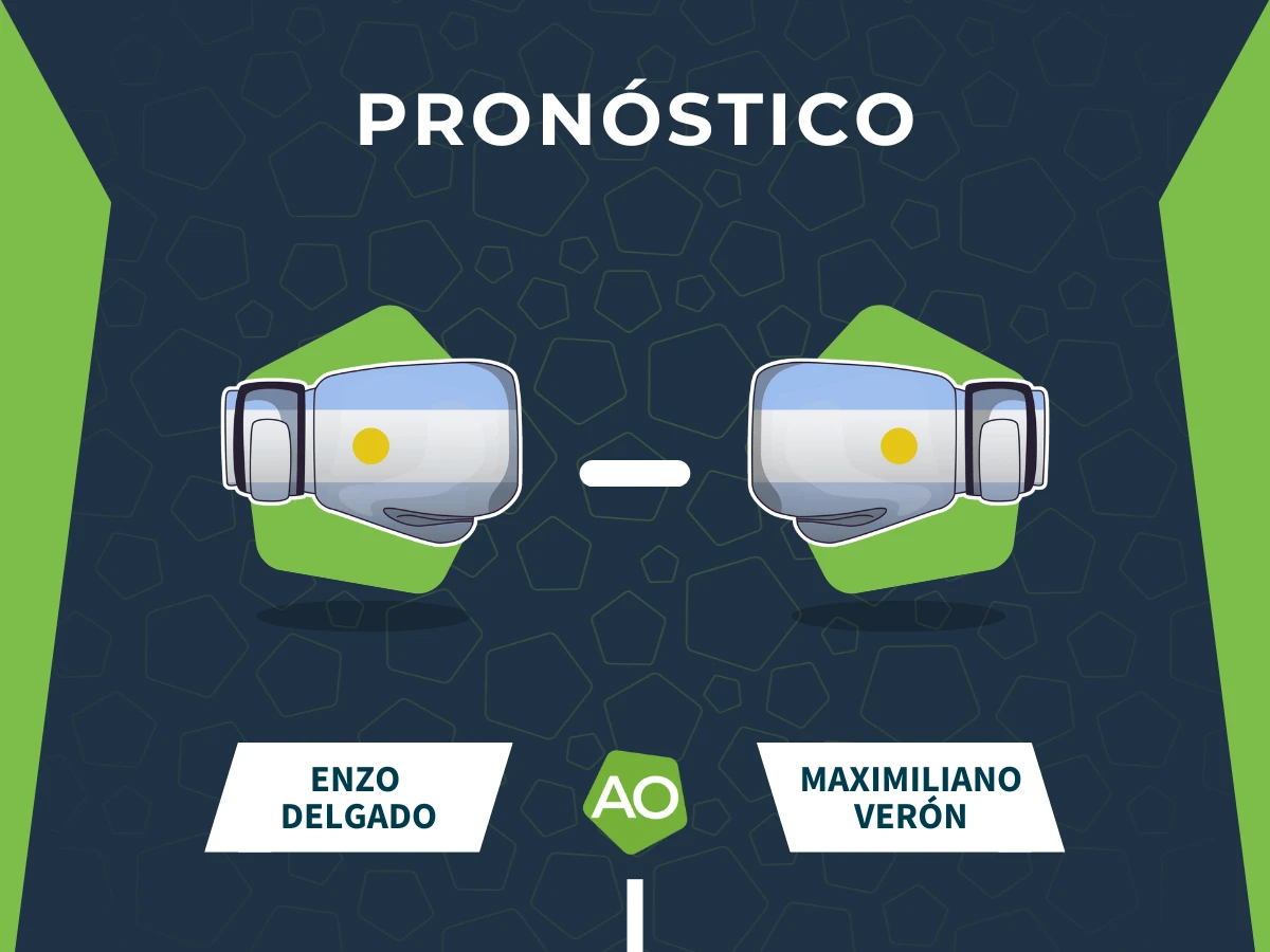 Pronóstico combate Enzo Delgado vs Maximiliano Veron (04/10/25)