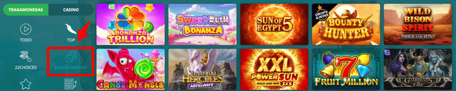 22bet casino slots nuevas