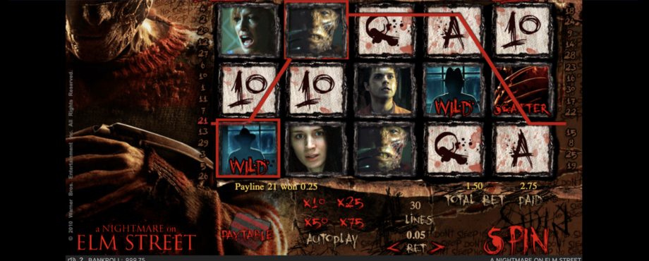 A Nightmare on Elm Street slot