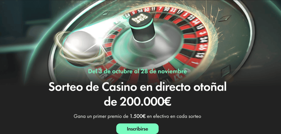 bet365 casino sorteo otoñal casino