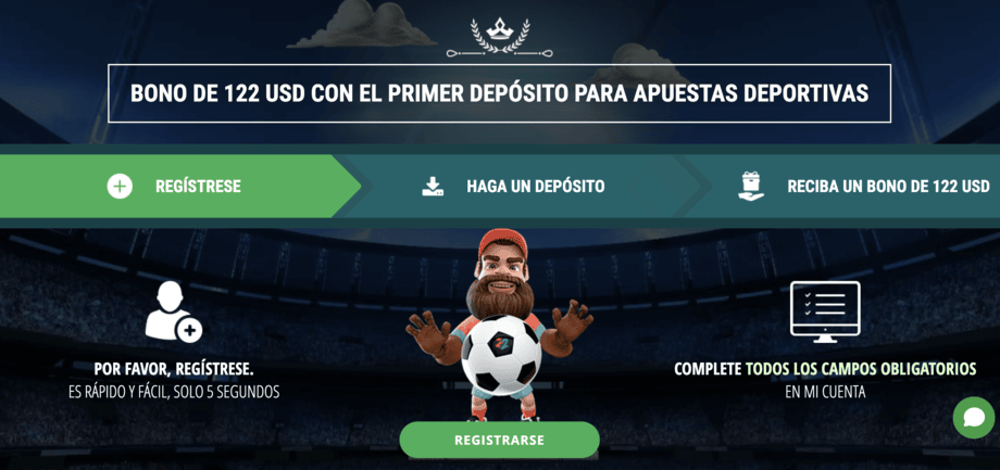 bono bienvenida apuestas 22bet