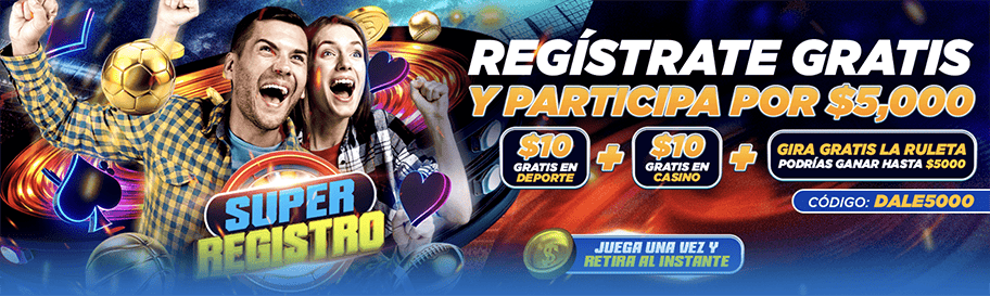 dale bono bienvenida super registro