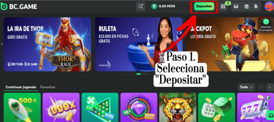 depósitos con oxxo pay paso 1