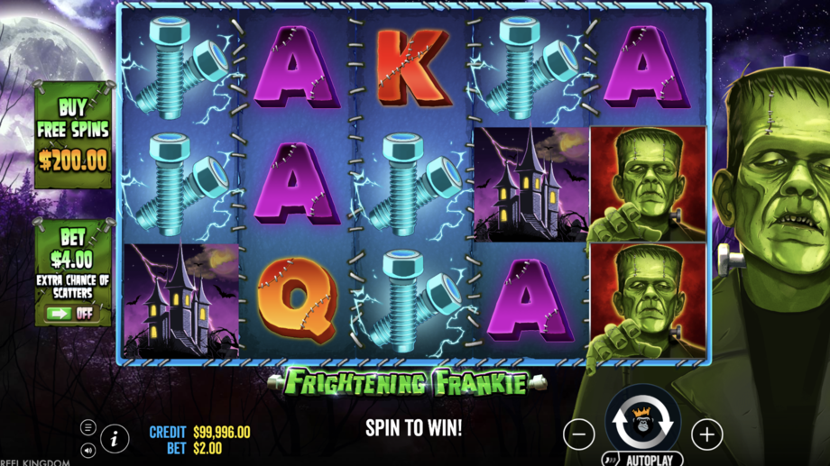 frightening frankie slot
