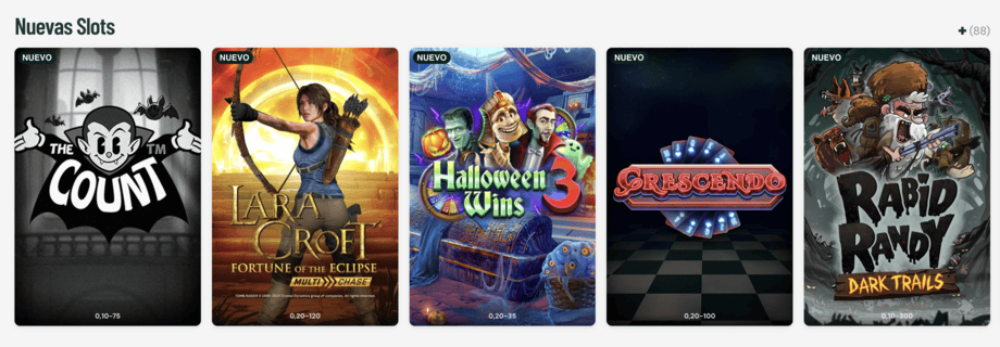 paf casino nuevas slots