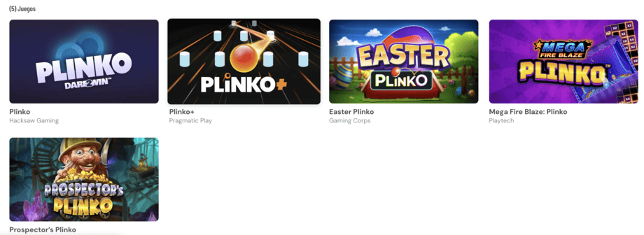 paf casino seccion juegos plinko