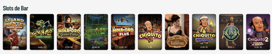 paf casino slots de bar
