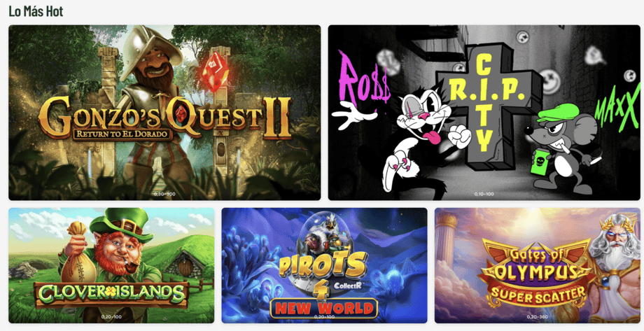 paf casino slots más hot populares